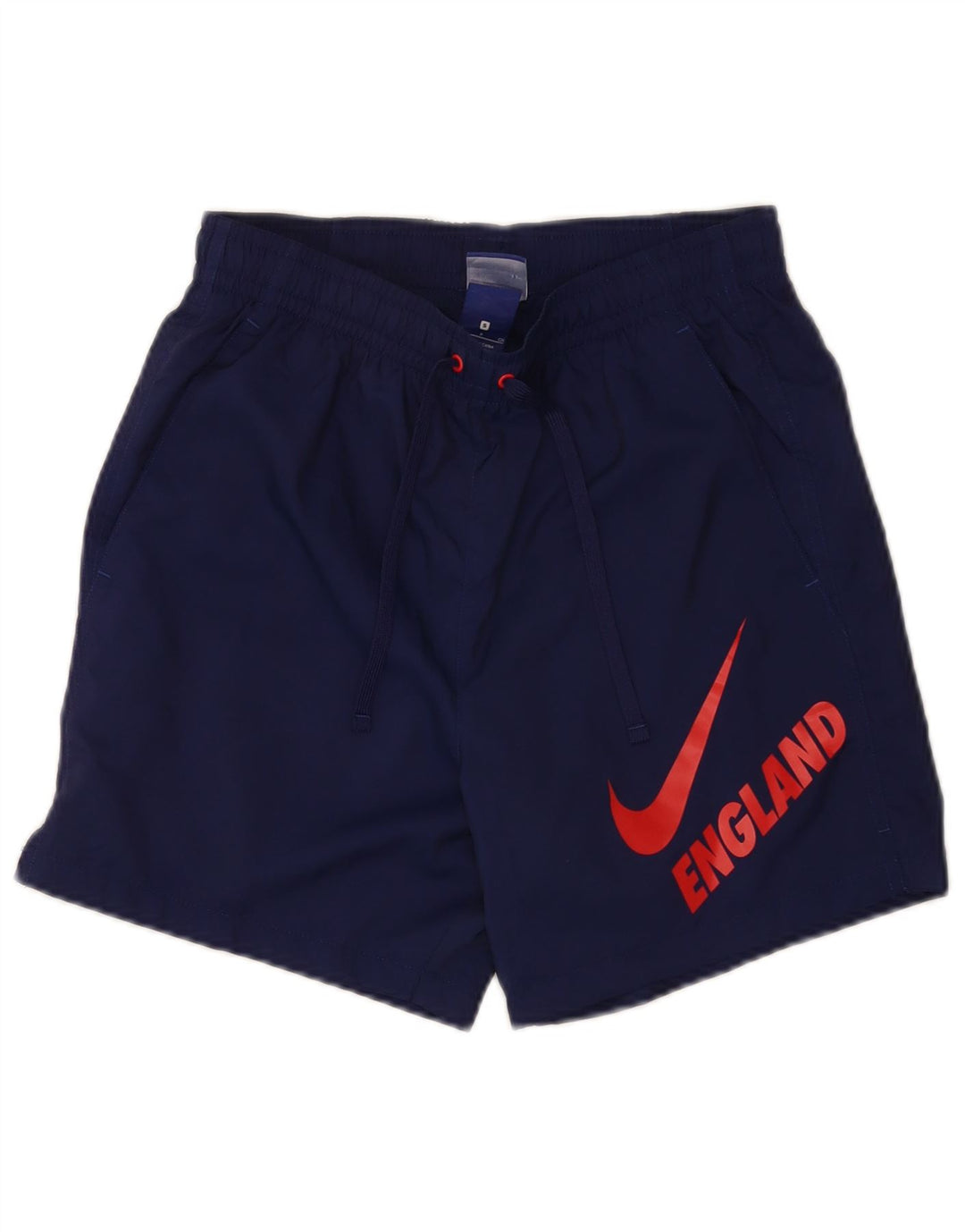 Męskie spodenki kąpielowe Nike z grafiką, małe, granatowe, poliestrowe