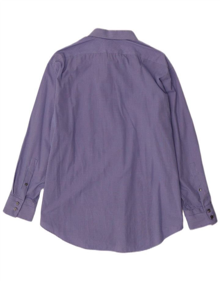 Koszula męska CALVIN KLEIN o dopasowanym kroju, rozmiar 17 1/2 XL, bawełniana w niebieską kratkę