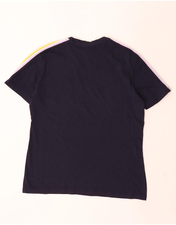 SERGIO TACCHINI Męski T-shirt Top, mały, granatowy, z blokami kolorów