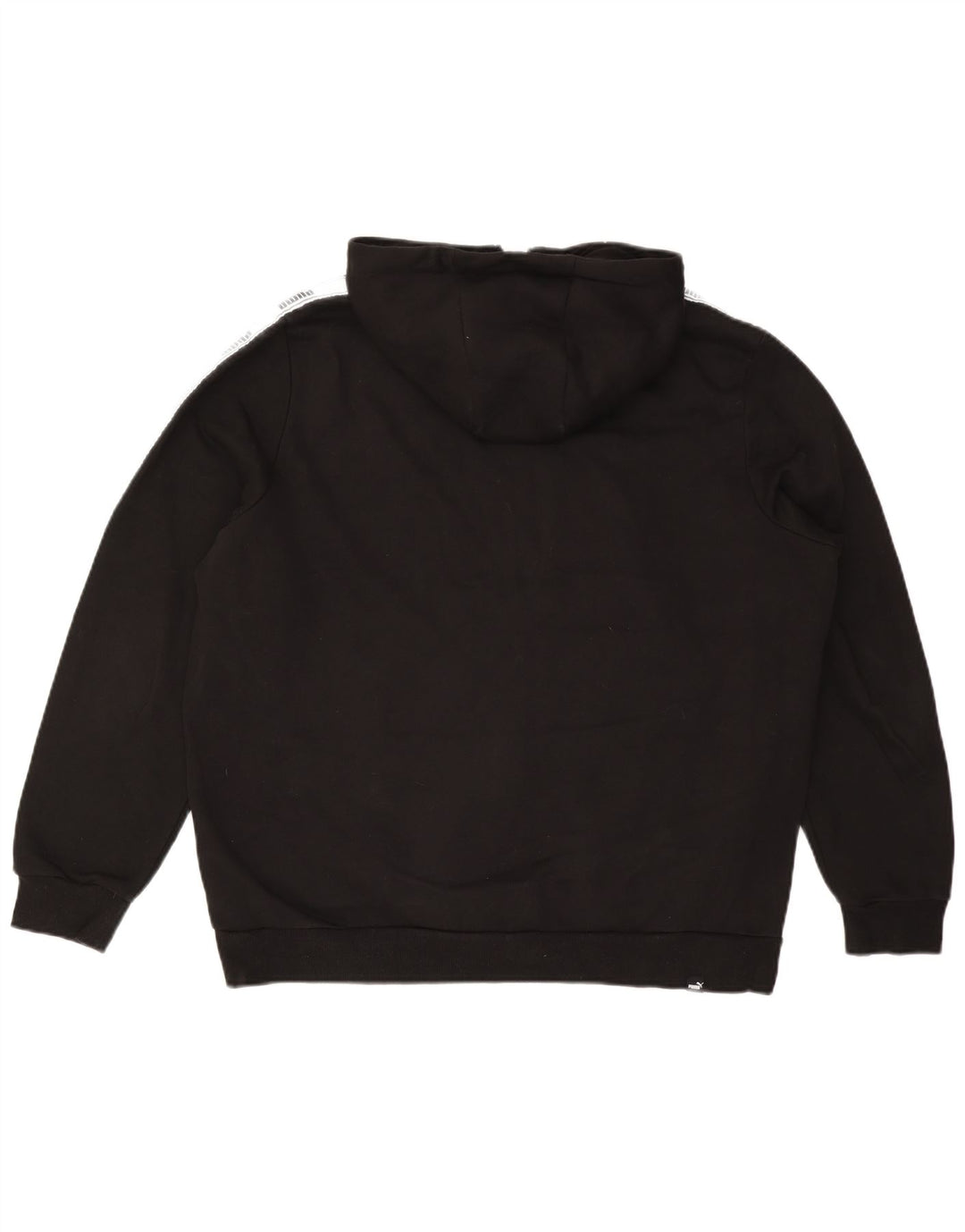 Męski sweter z kapturem i zamkiem błyskawicznym PUMA XL, czarny, bawełniany z blokami kolorów