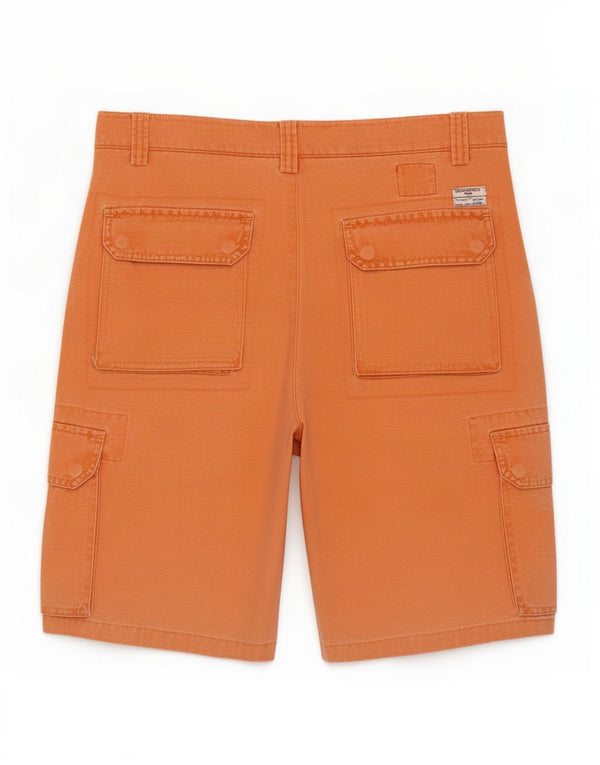 Męskie spodenki cargo Brooksfield IT 50 Large W34 Pomarańczowa bawełna