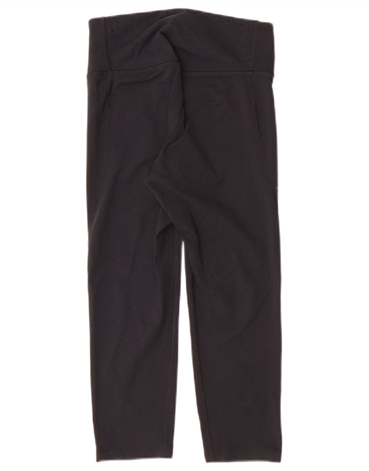 Damskie legginsy NIKE Dri Fit Capri UK 8, małe, czarne nylonowe