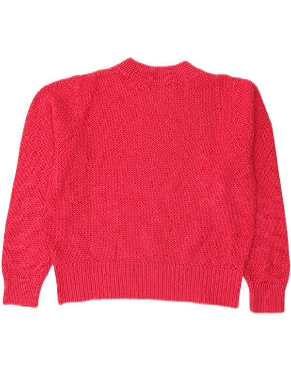 Marks & Spencer Damski sweter z golfem, UK 14, duży różowy