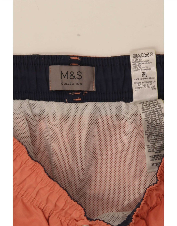 Męskie spodenki kąpielowe Marks & Spencer, średni pomarańczowy poliester