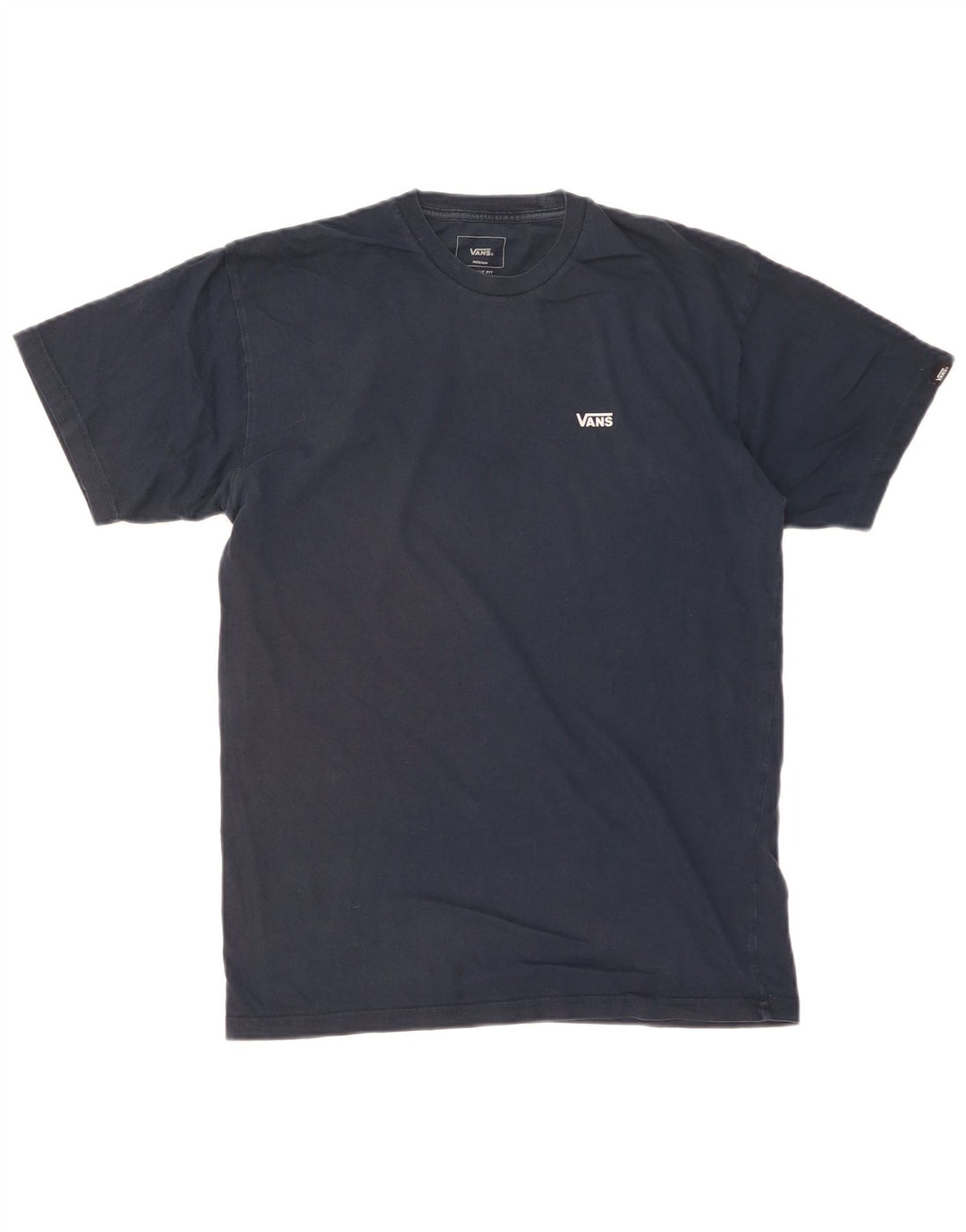 T-shirt męski VANS o klasycznym kroju, średni, granatowy, bawełniany
