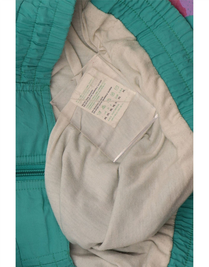 Męska kurtka dresowa VINTAGE XL w kolorze turkusowym z poliestru