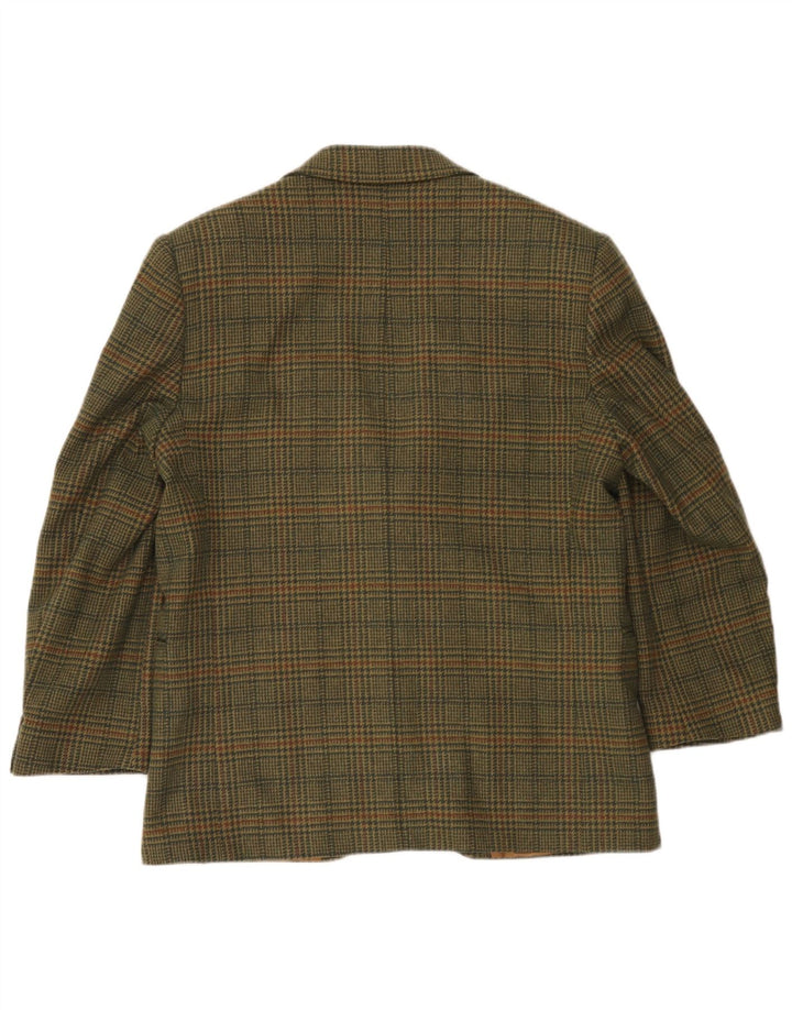 Męska marynarka zapinana na 2 guziki Incom UK 38 Medium Khaki w pepitkę