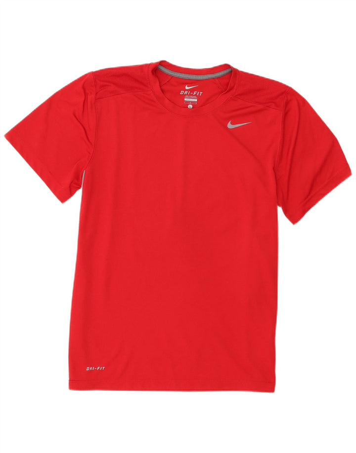 Męski T-shirt Nike Dri Fit, duży, czerwony, poliester