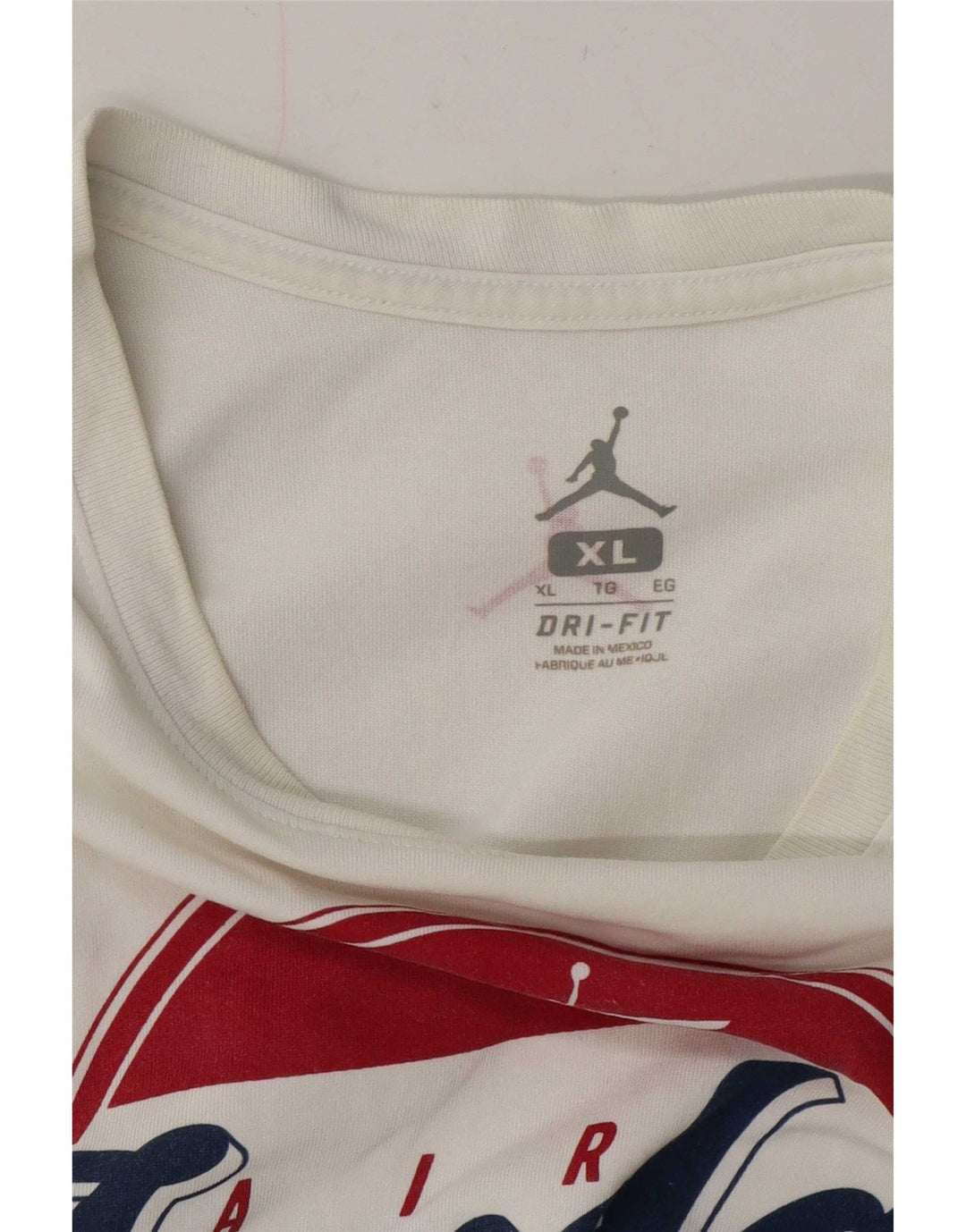 Męski T-shirt z grafiką Jordan, XL, biały