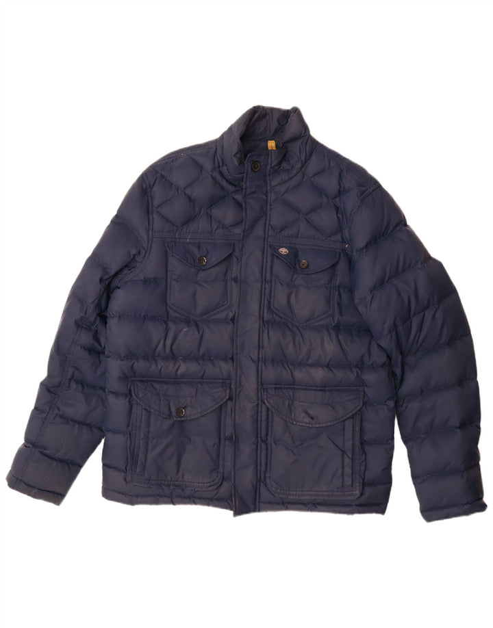 Męska ocieplana kurtka Timberland UK 40, duża, granatowa, nylonowa
