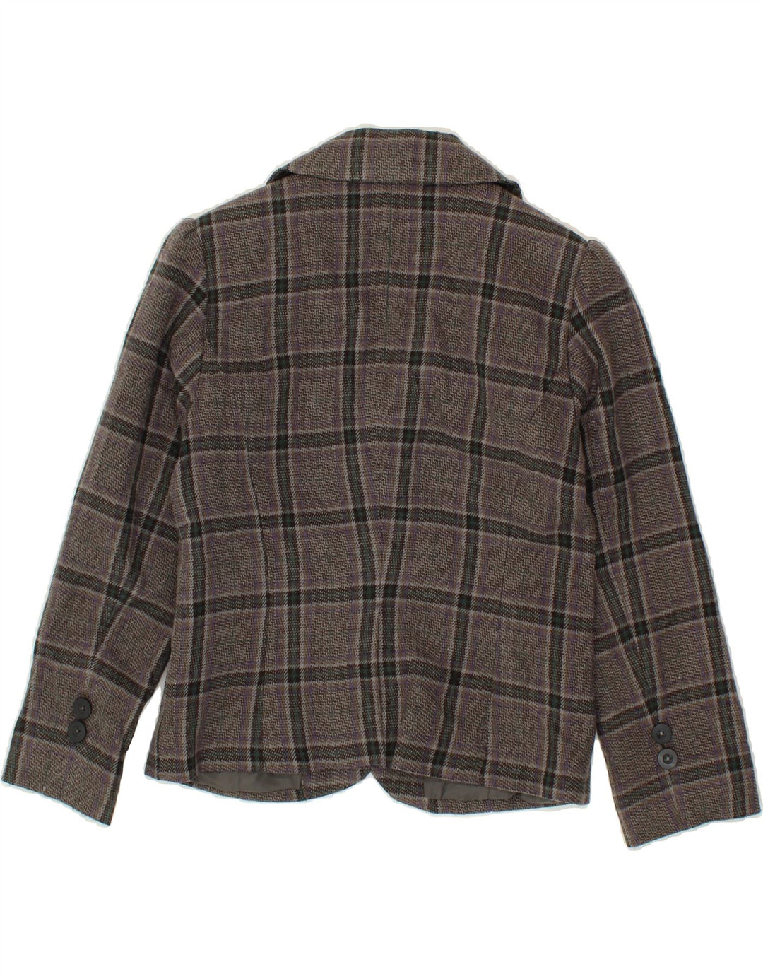 MOSSIMO Womens 3 Button Blazer Jacket UK 6 XS Grey Check Acrylic Vintage Mossimo and Second-Hand Mossimo from Messina Hembry 