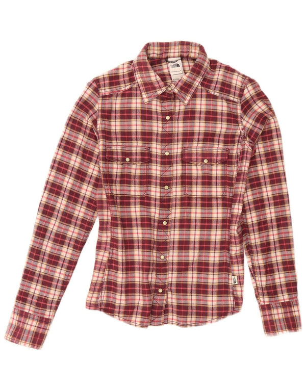 Damska koszula flanelowa The North Face UK 6 XS, bawełniana w czerwoną kratę