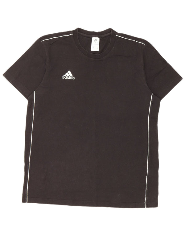 Adidas Męski T-shirt Top Duży Czarny Bawełniany