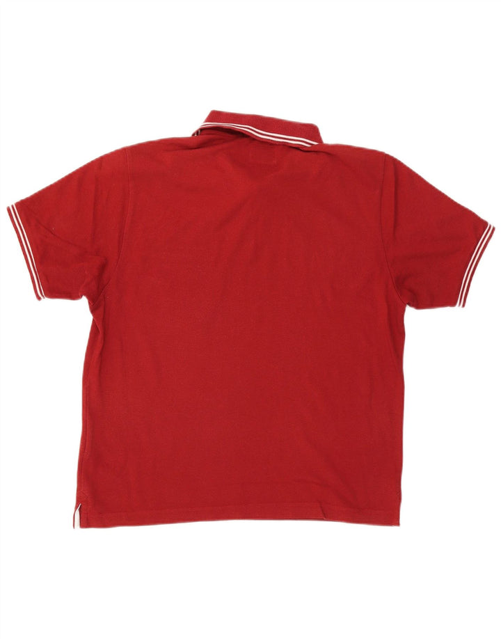 Męska koszulka polo CHAMPION Easy Fit, mała, czerwona, bawełniana