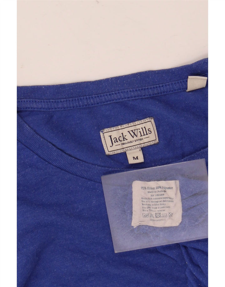 T-shirt męski Jack Wills, bawełniany, średni niebieski