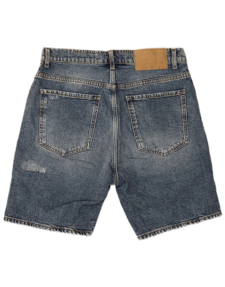 Męskie spodenki jeansowe Zara w trudnej sytuacji EU 40 Medium W31 niebieskie