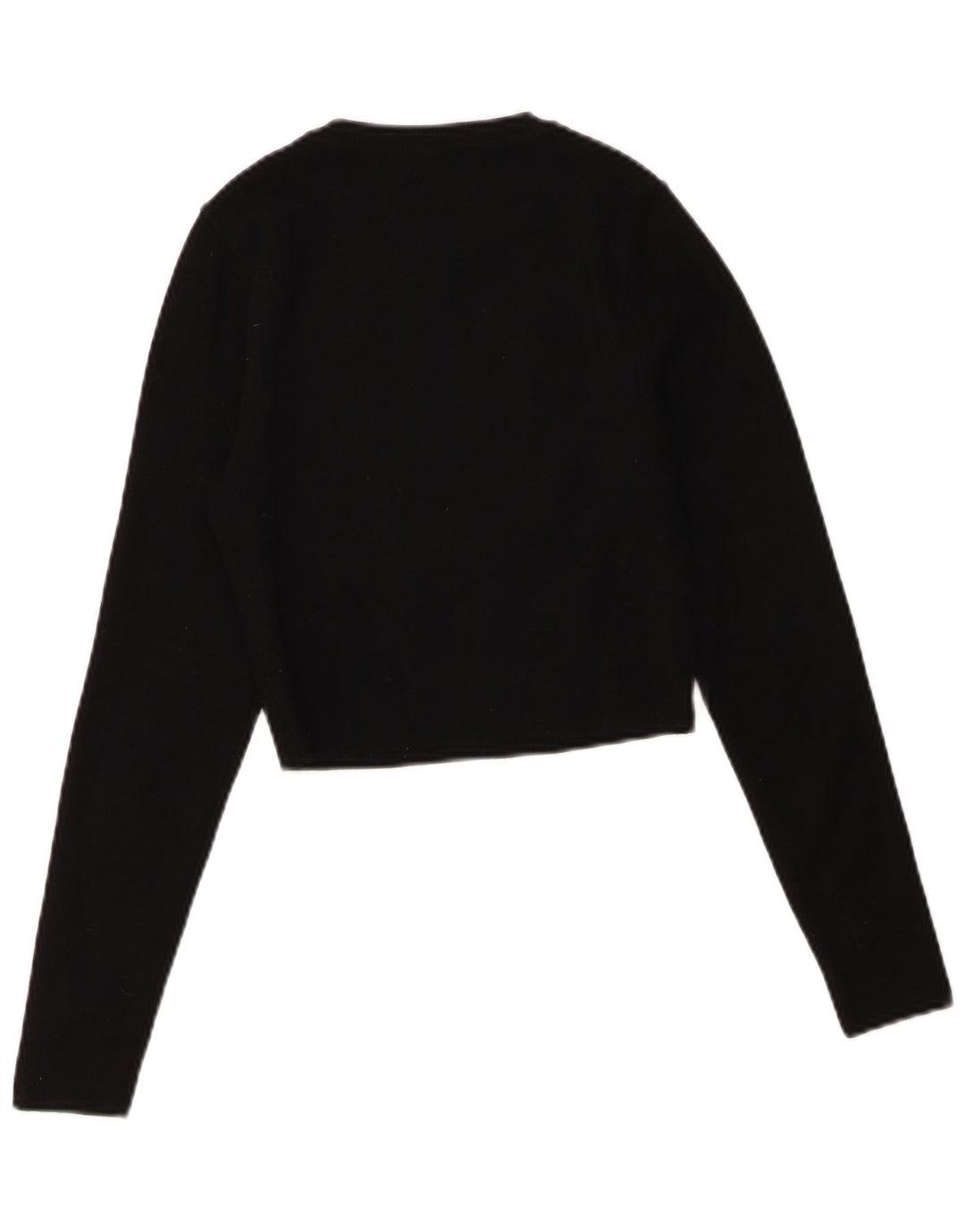 Damski krótki top Zara UK 14 Large, czarna wiskoza