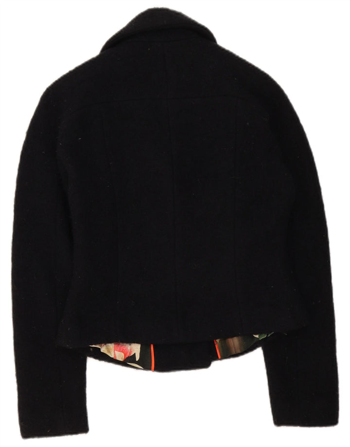 Kurtka bolerko damskie Ted Baker UK 8 Small, czarna, wełniana