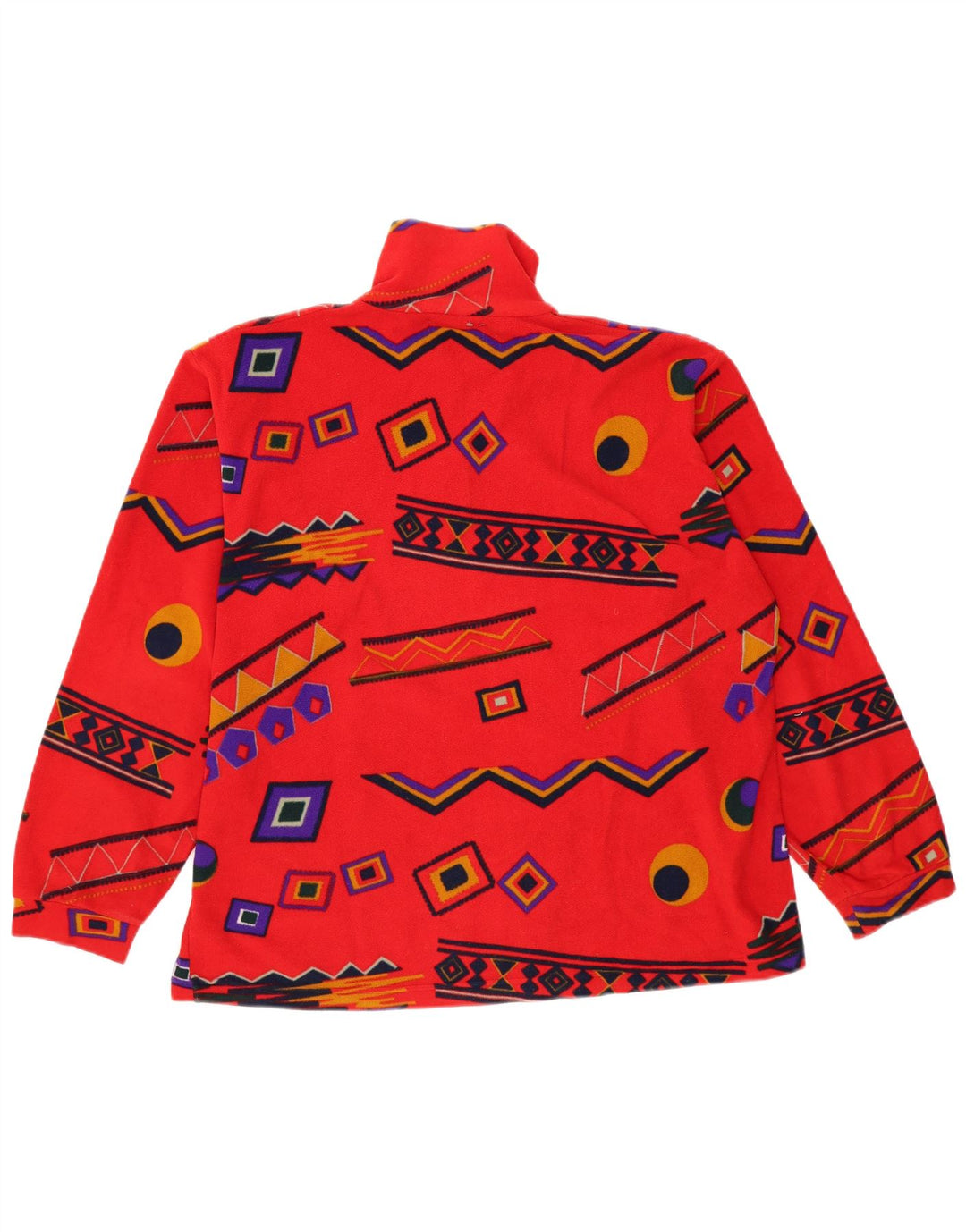 Bailo Męski sweter polarowy z zamkiem błyskawicznym XL, czerwony, geometryczny