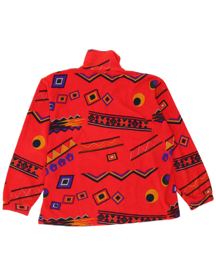 Bailo Męski sweter polarowy z zamkiem błyskawicznym XL, czerwony, geometryczny
