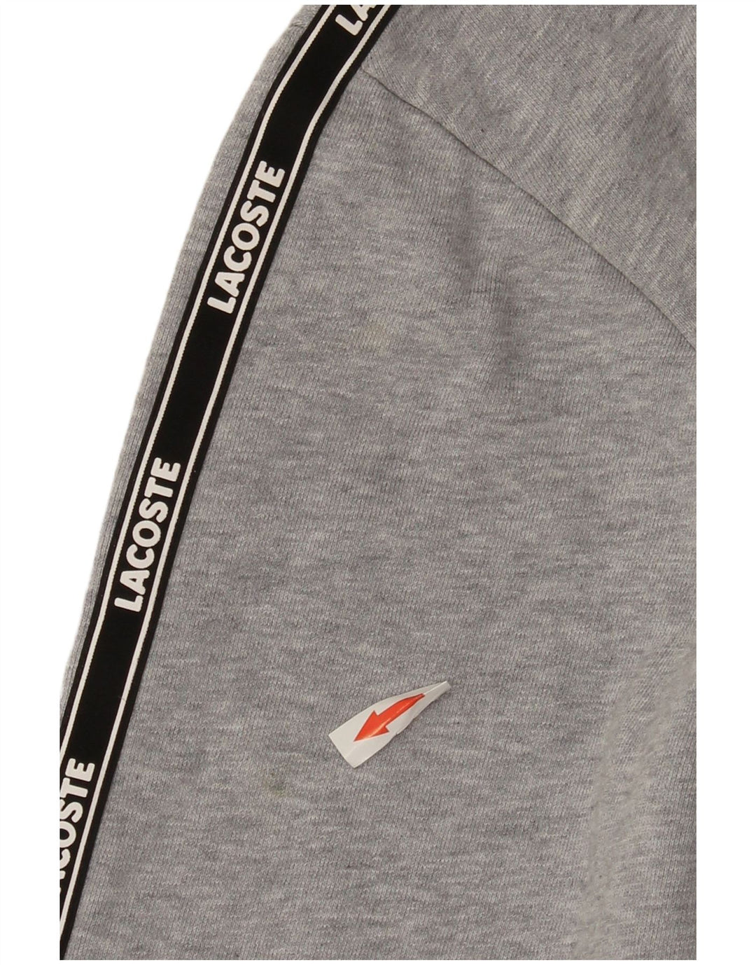 Męski sweter z kapturem i grafiką Lacoste, rozmiar 4, średni szary, blok kolorów