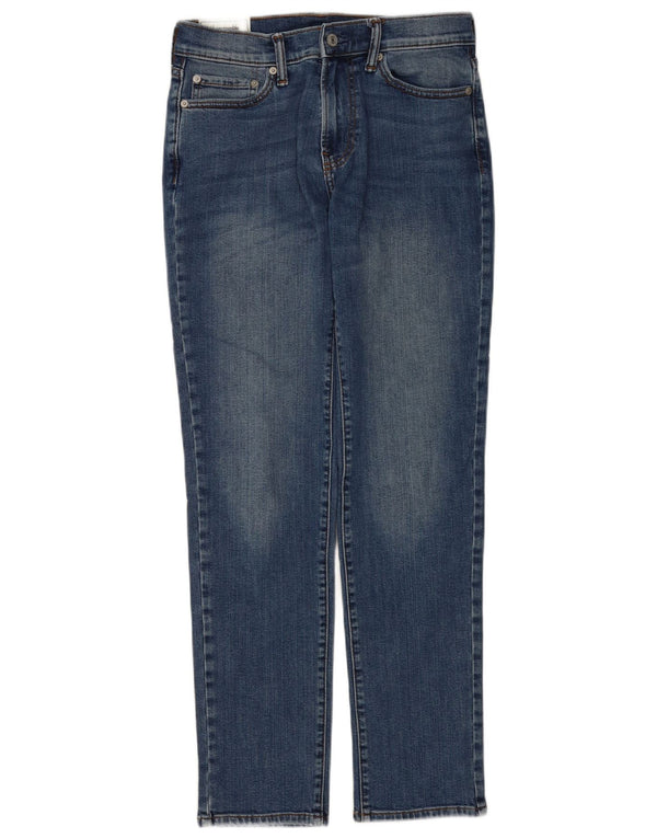 Męskie proste dżinsy Abercrombie & Fitch W29 L32 Niebieskie, bawełniane