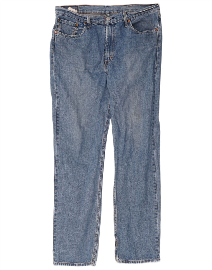 Męskie dżinsy Levi's 516 Straight W28 L34 Niebieskie bawełniane