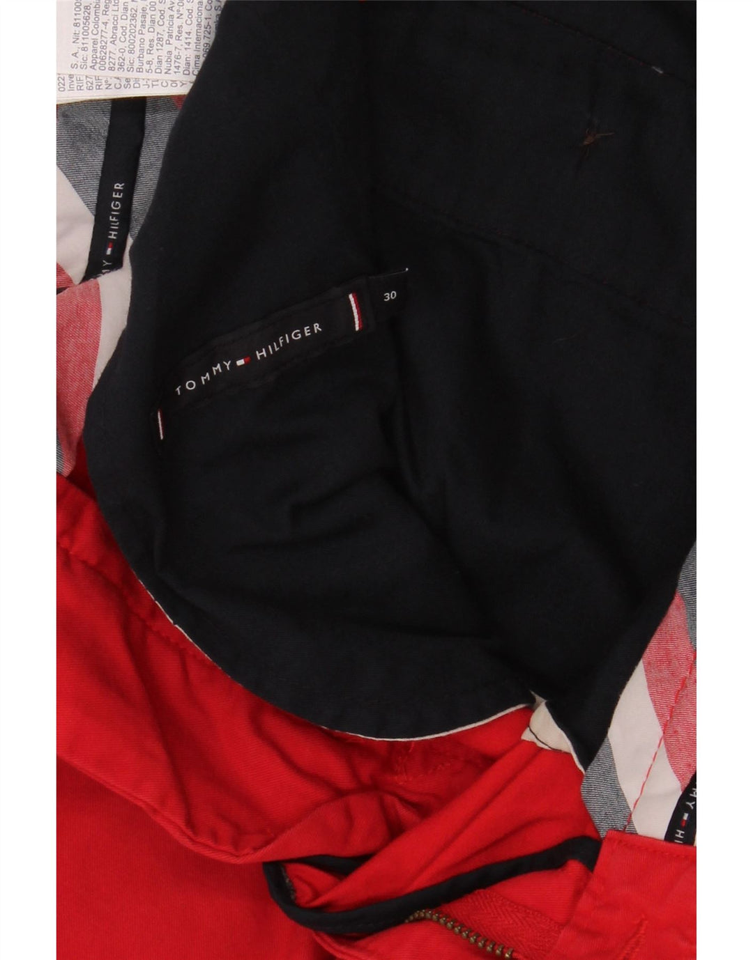 Męskie spodenki Chino Tommy Hilfiger W30 Medium Red Cotton