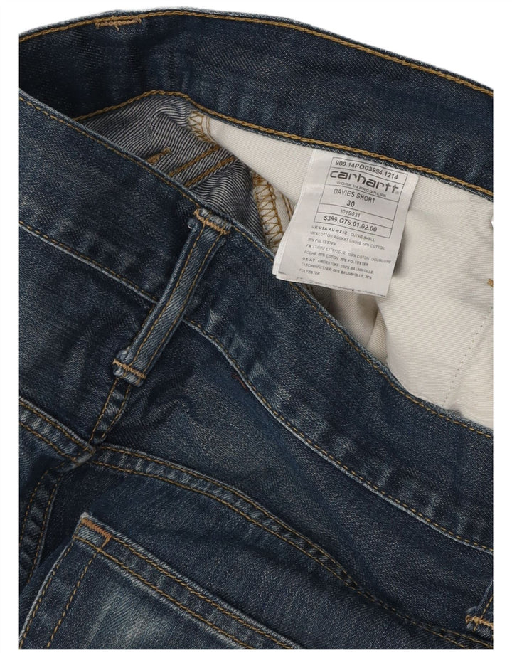 Męskie spodenki jeansowe Carhartt W30 Średnioniebieskie, bawełniane