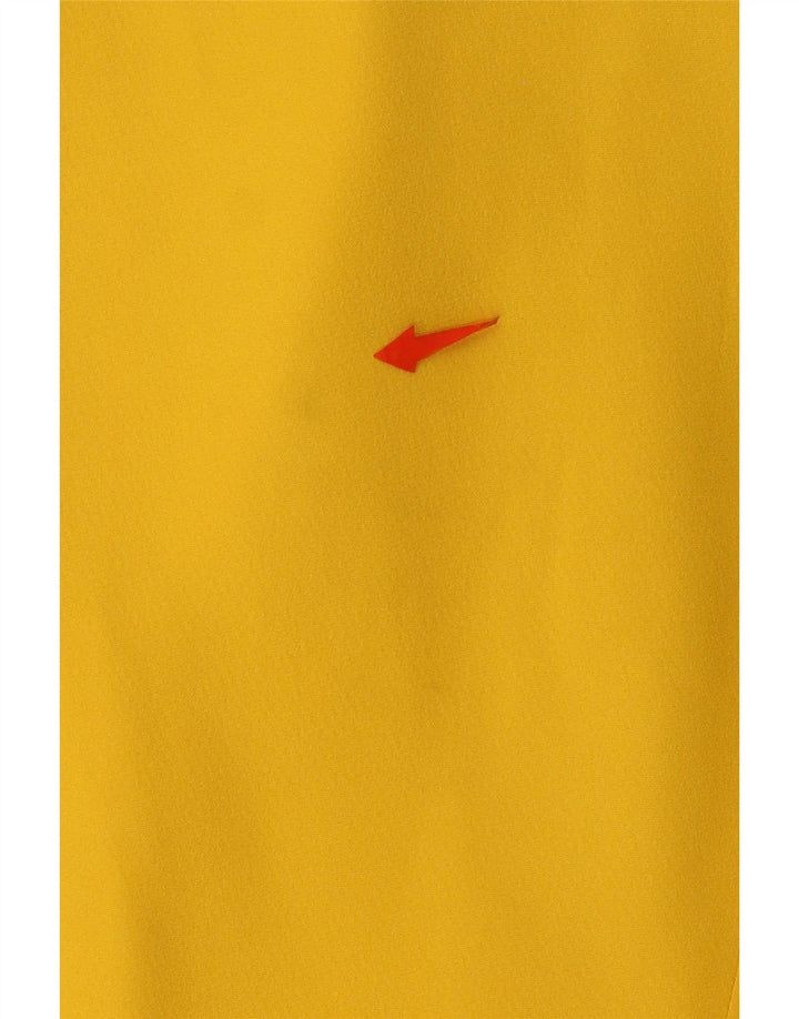 Vintage damska marynarka zapinana na 3 guziki UK 14 w kolorze średniożółtym