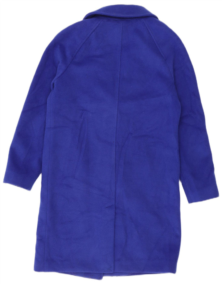 Marks & Spencer Damski płaszcz oversize UK 8, mały, niebieski, poliester