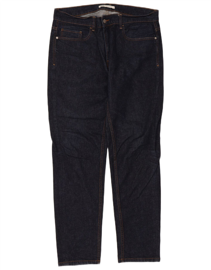 Jeansy męskie Zara Slim EU 46 XL W36 L31 Granatowe