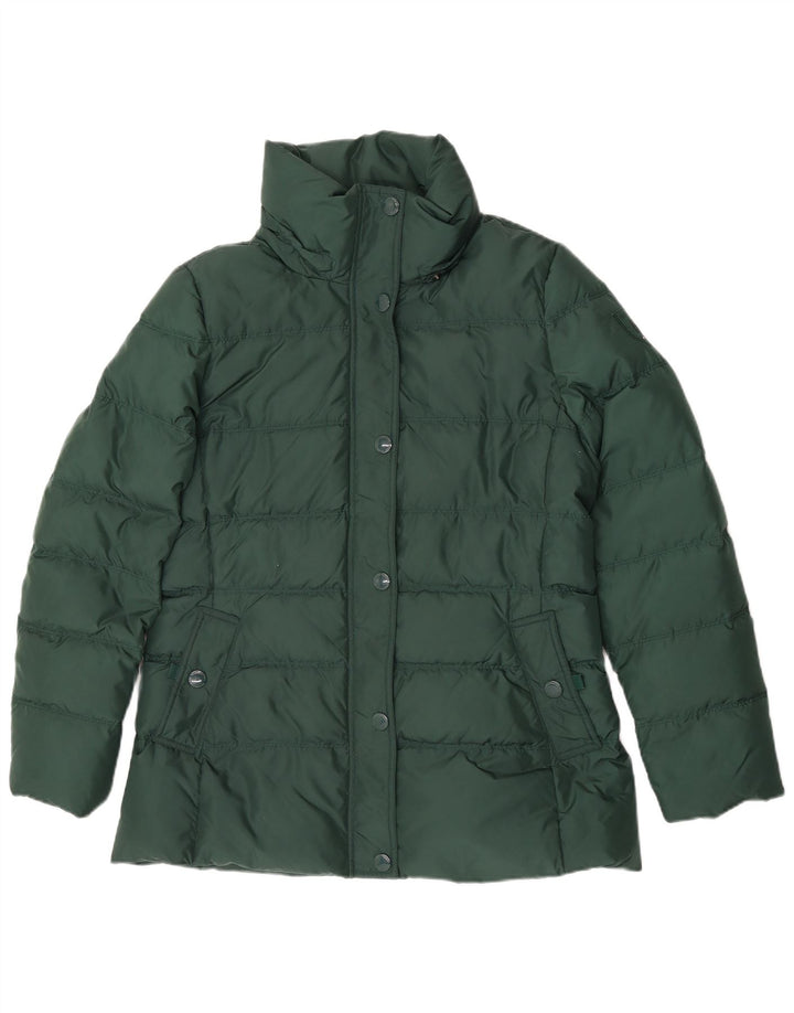 Damska ocieplana kurtka z kapturem Tommy Hilfiger UK 18 XL Zielony poliester