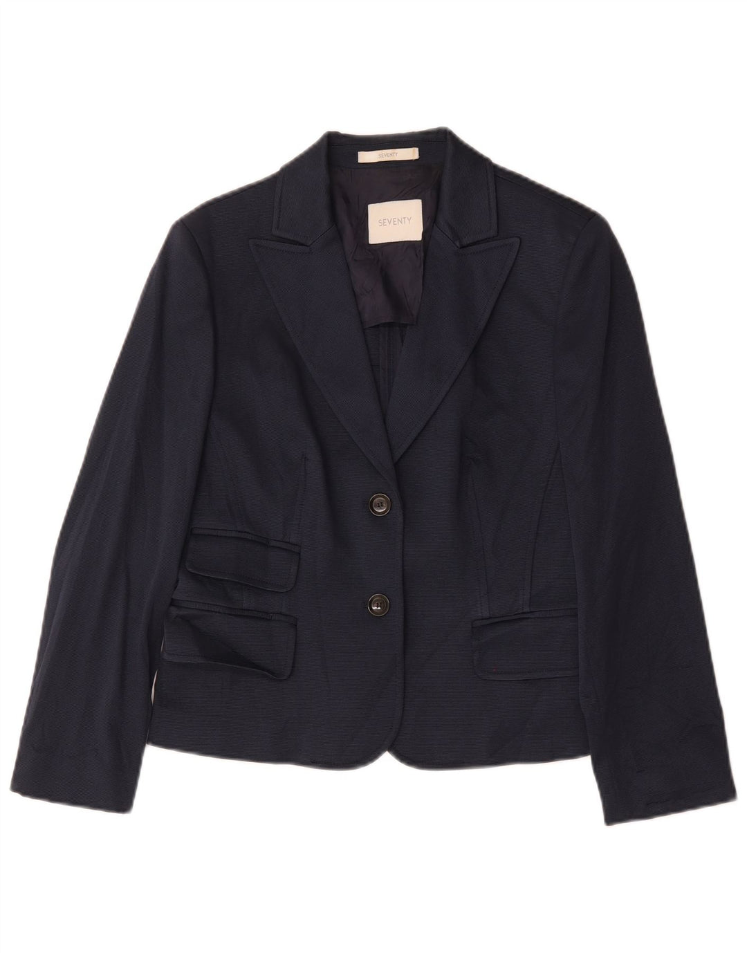 Marynarka damska Seventy zapinana na 2 guziki IT 48 XL, granatowa, bawełniana