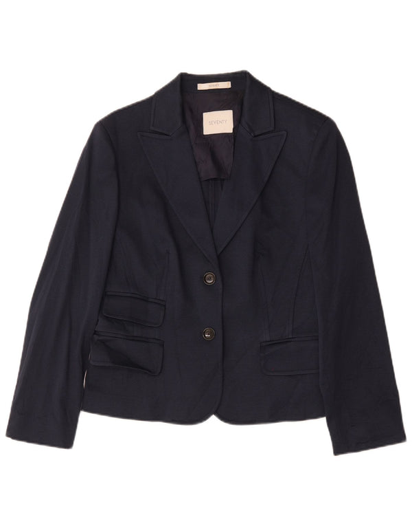 Marynarka damska Seventy zapinana na 2 guziki IT 48 XL, granatowa, bawełniana
