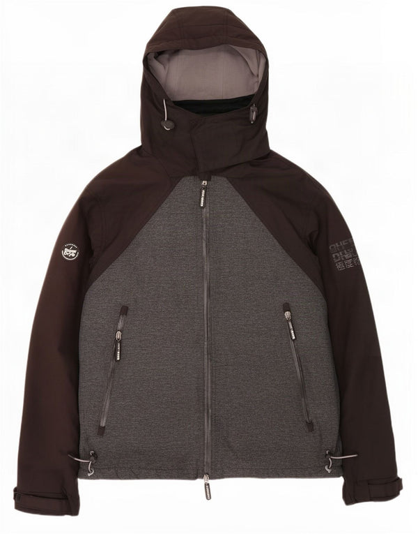Męska kurtka wiatrówka z kapturem Superdry UK 42 XL w kolorze czarnym