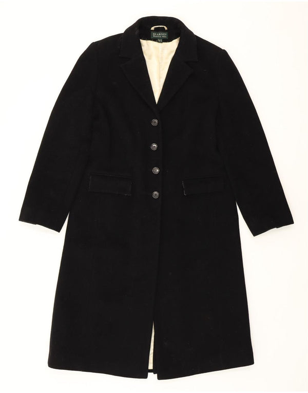 BLARNEY WOOLEN MILLS Płaszcz damski UK 12 Średniej czarnej wełny