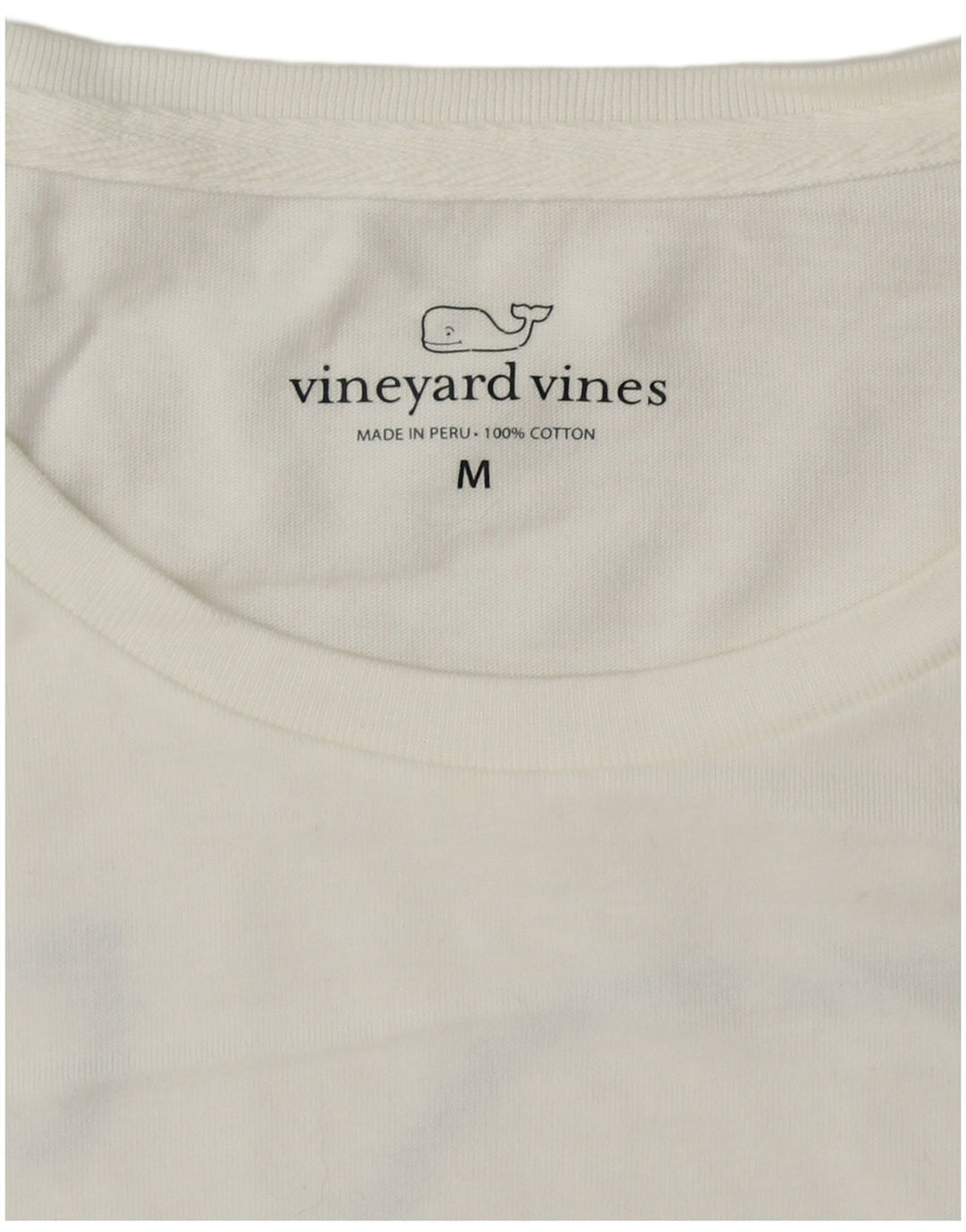 Męski graficzny top VINEYARD VINES z długim rękawem, średniej wielkości, wykonany z bawełny