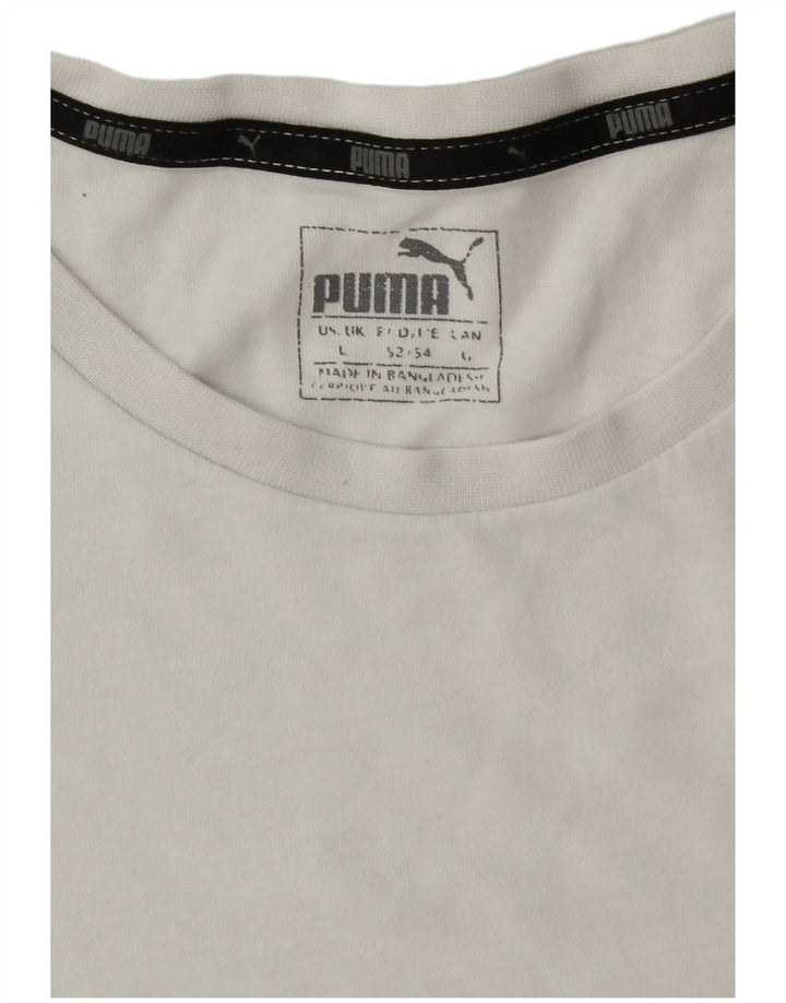 T-shirt męski Puma, duży, biały