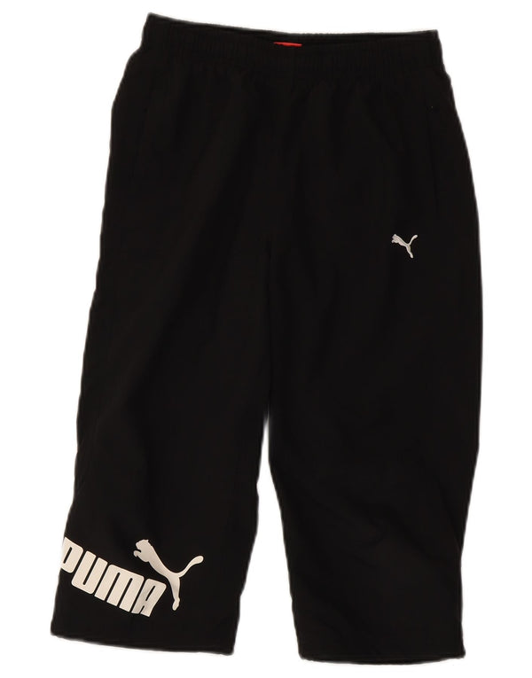 Chłopięce spodnie dresowe Puma Graphic Capri 11-12 lat, czarne