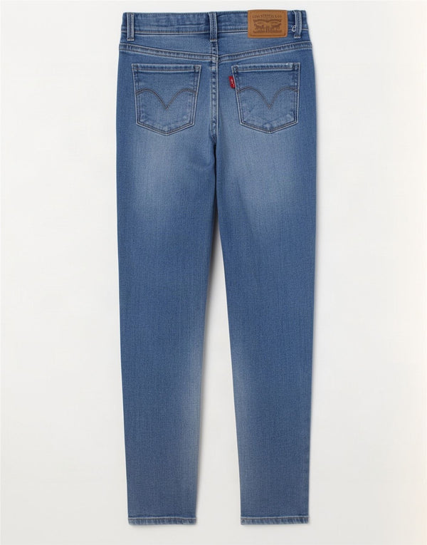 Dziewczęce Levi's 710 Super Skinny Jeans 7-8 lat W20 L23 Niebieska bawełna