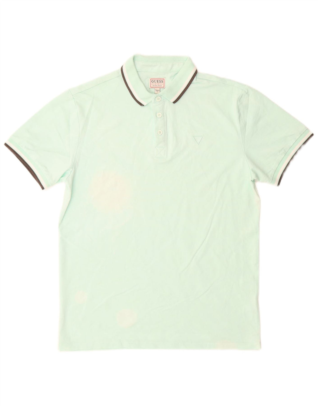 Męska koszulka polo GUESS, mała, zielona