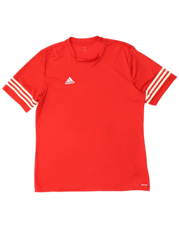 Adidas Męska koszulka Climalite Top XL Czerwony Poliester