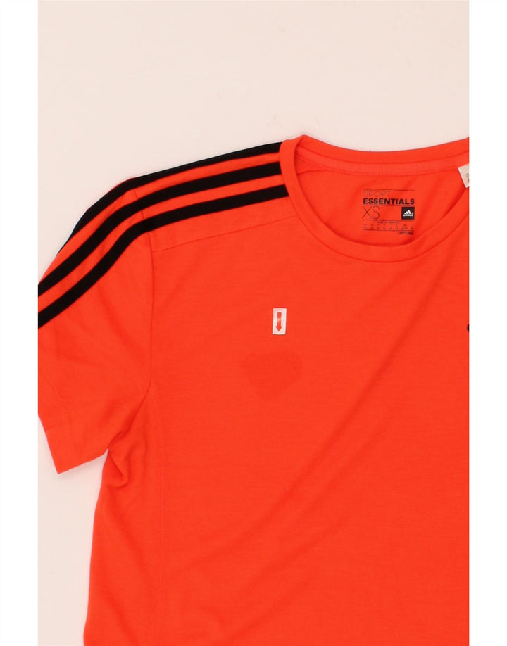 ADIDAS Mens Climalite T-Shirt Top XS Red Polyester Vintage Adidas and Second-Hand Adidas from Messina Hembry 