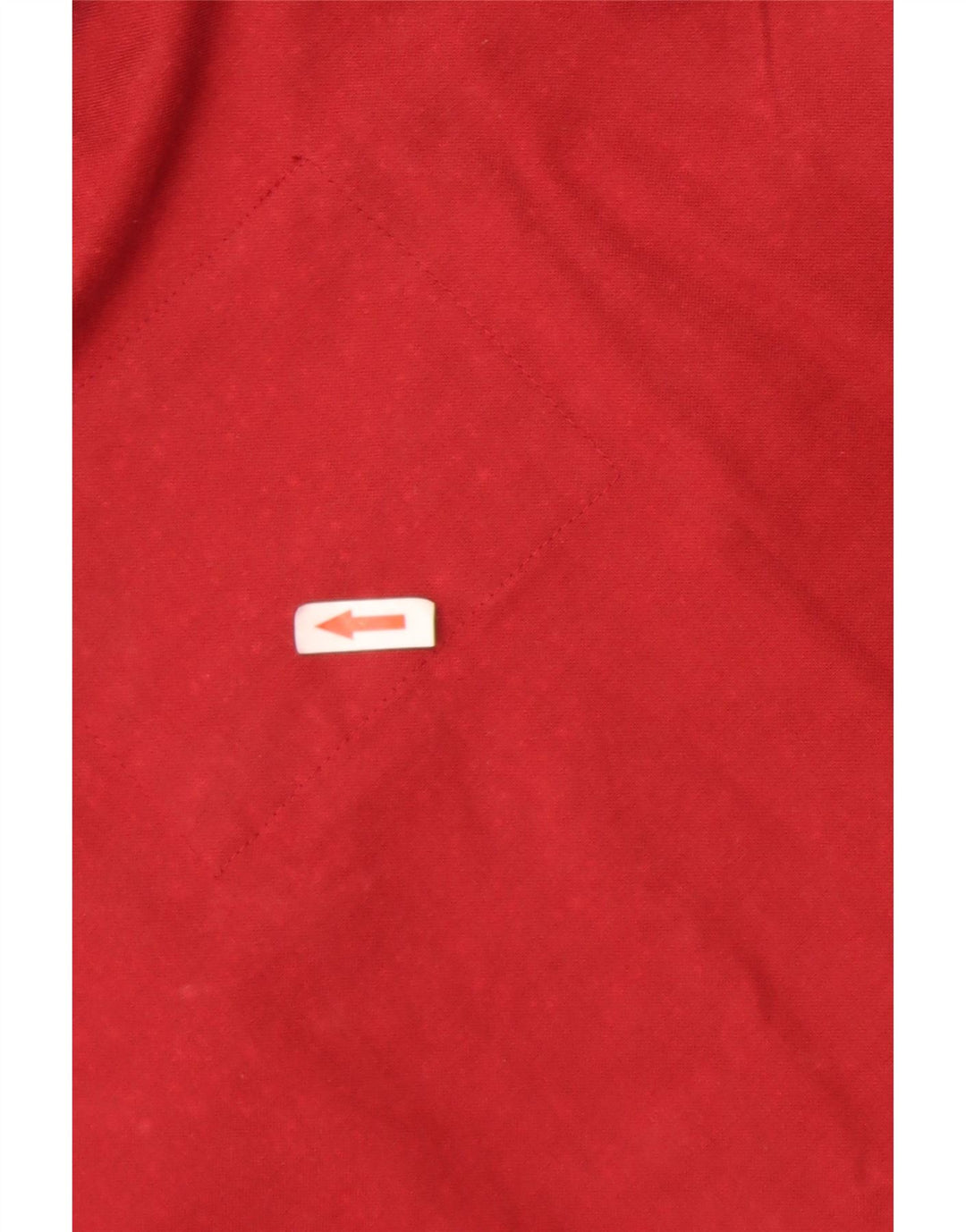 Damska kurtka polbot oversize UK 18 XL, bawełniana w kolorze czerwonym