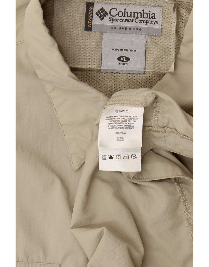 Koszula męska Columbia XL, beżowy nylon