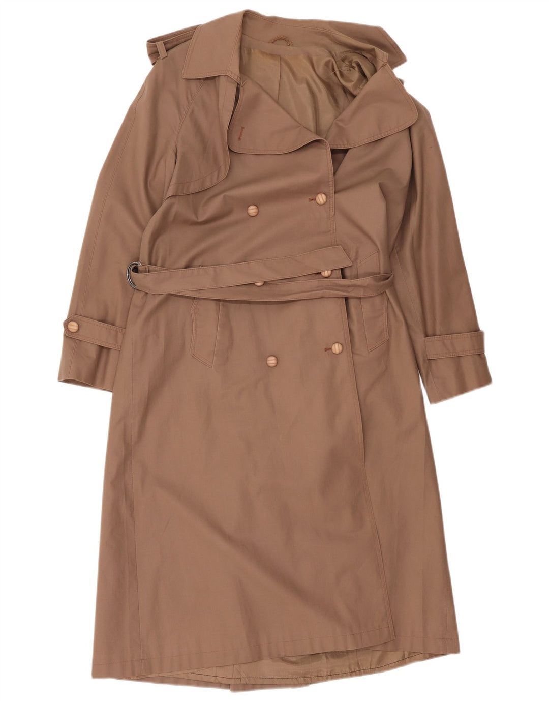 Vintage damski trencz oversize EU 36, mały, beżowy, bawełniany