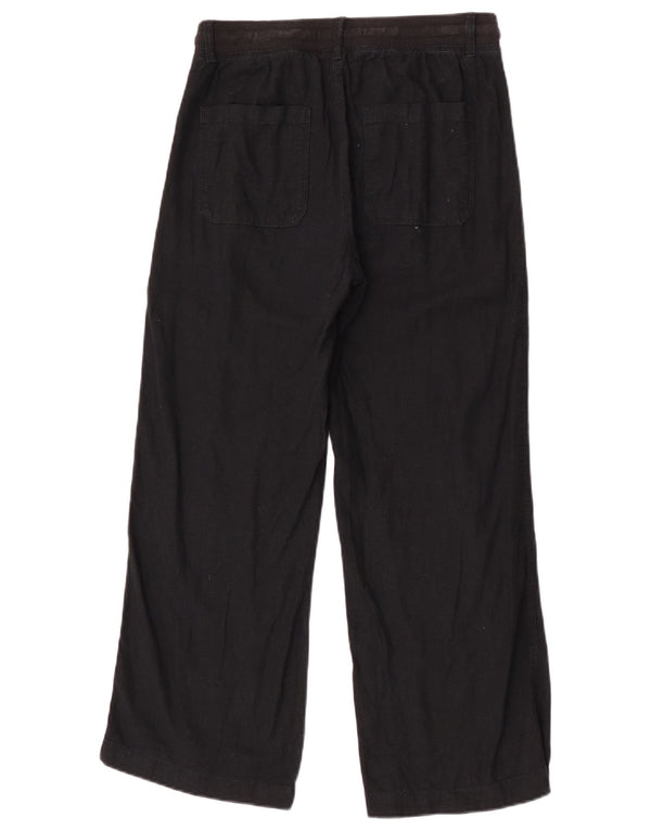 Marks & Spencer Damskie spodnie codzienne z szerokimi nogawkami UK 8 Small W28 L27 Czarne