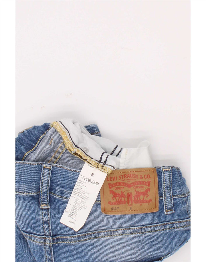 Szorty chłopięce Levi's 511 Slim Denim 7-8 lat W22 Niebieska bawełna
