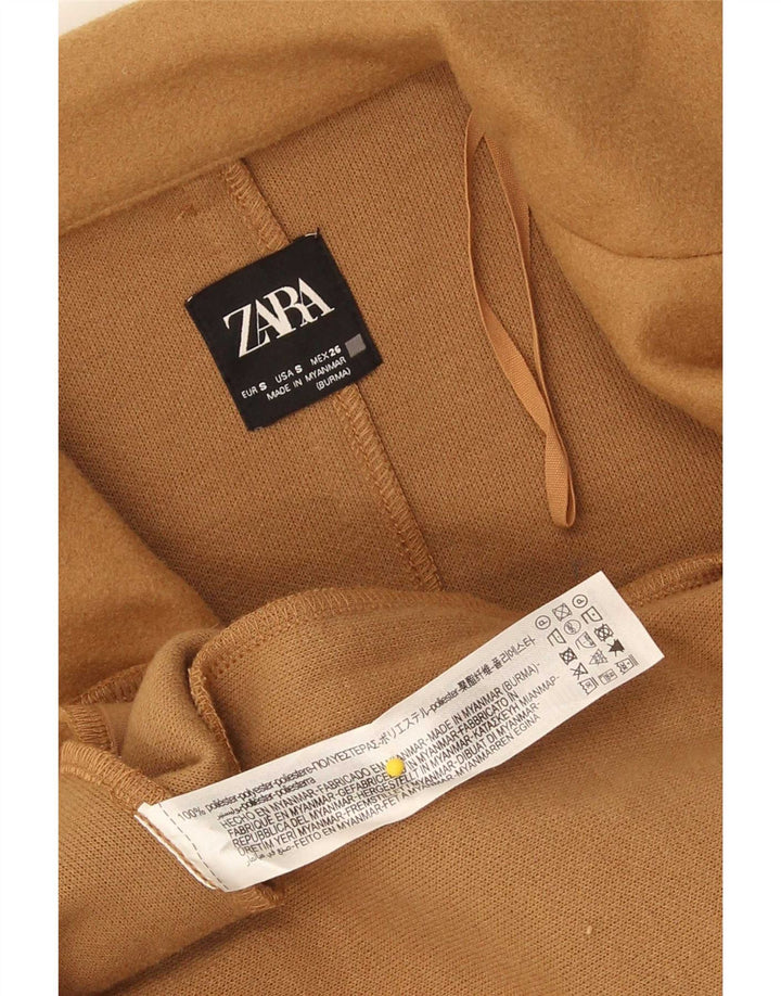 Płaszcz damski Zara Open UK 10 Small Beżowy Poliester
